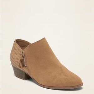 Old Navy Faux-Suede Perforated Ankle Boots